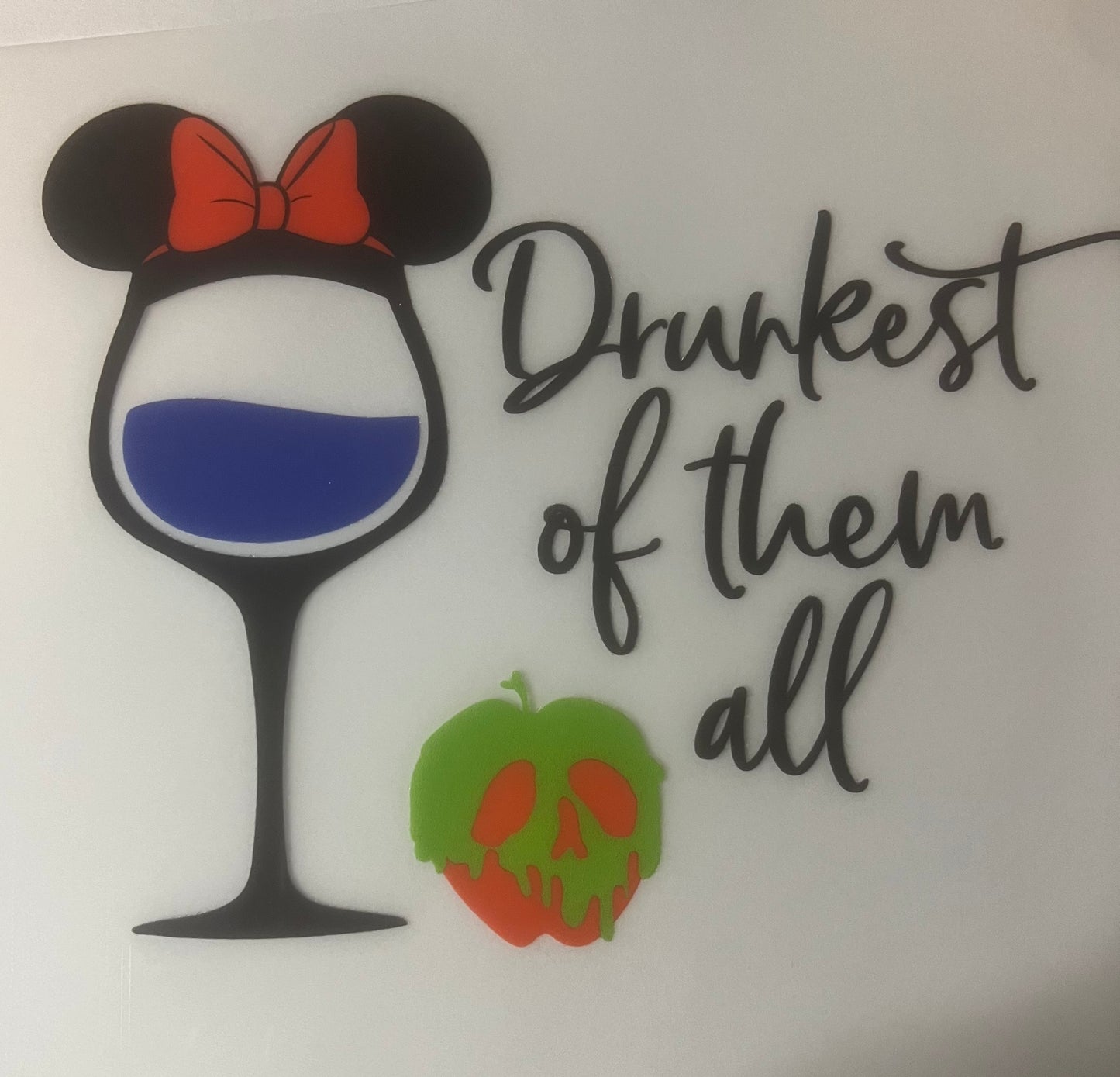 Drinkerbell drunkest of them all DTF transfer POD