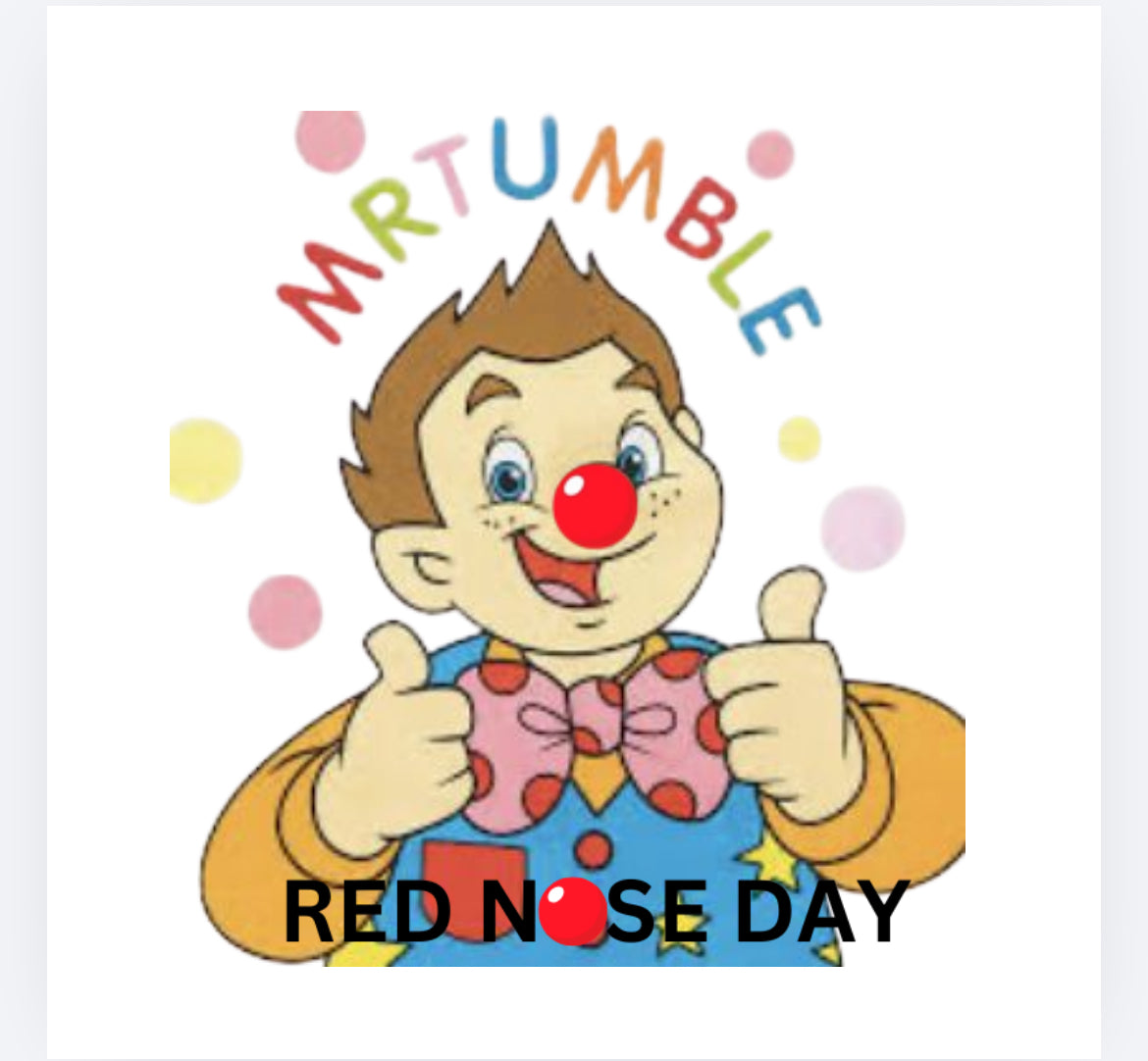 Mr Tumble Red Nose Day DTF (POD) exclusive
