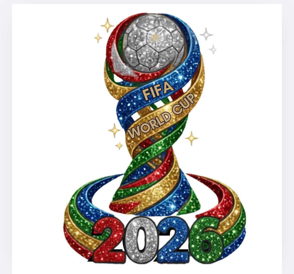 Glitter World Cup 2026 DTF (POD) exclusive