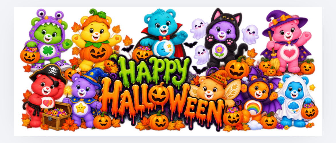 Halloween Care Bears wraps exclusive (UVPOD)