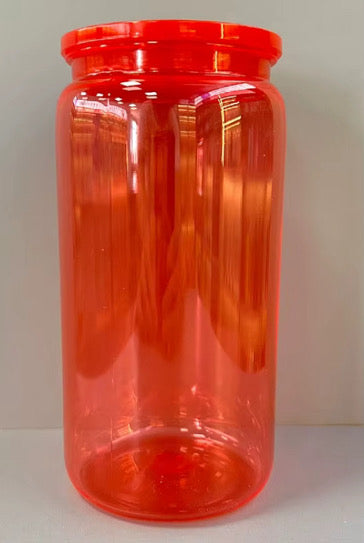 16oz BPA free plastic florescent libbey cans - cannot be sent by large letter postage