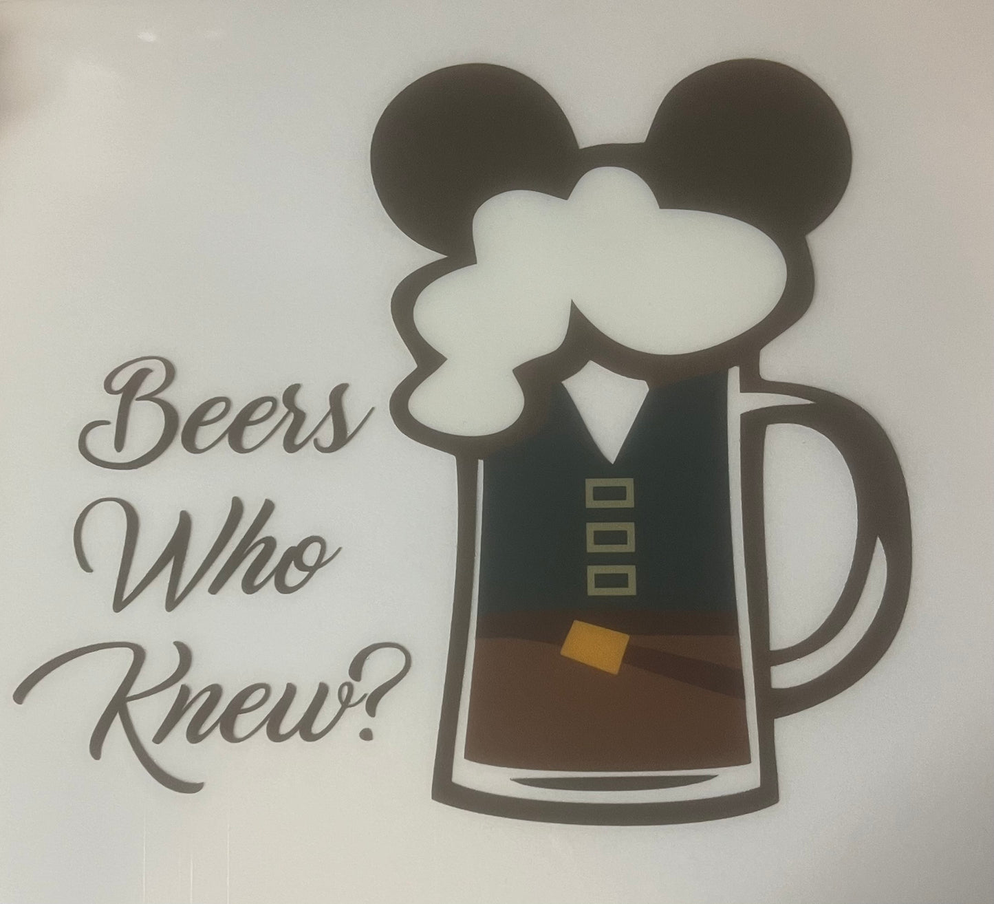 Drunkerboy beers who knew DTF transfer POD