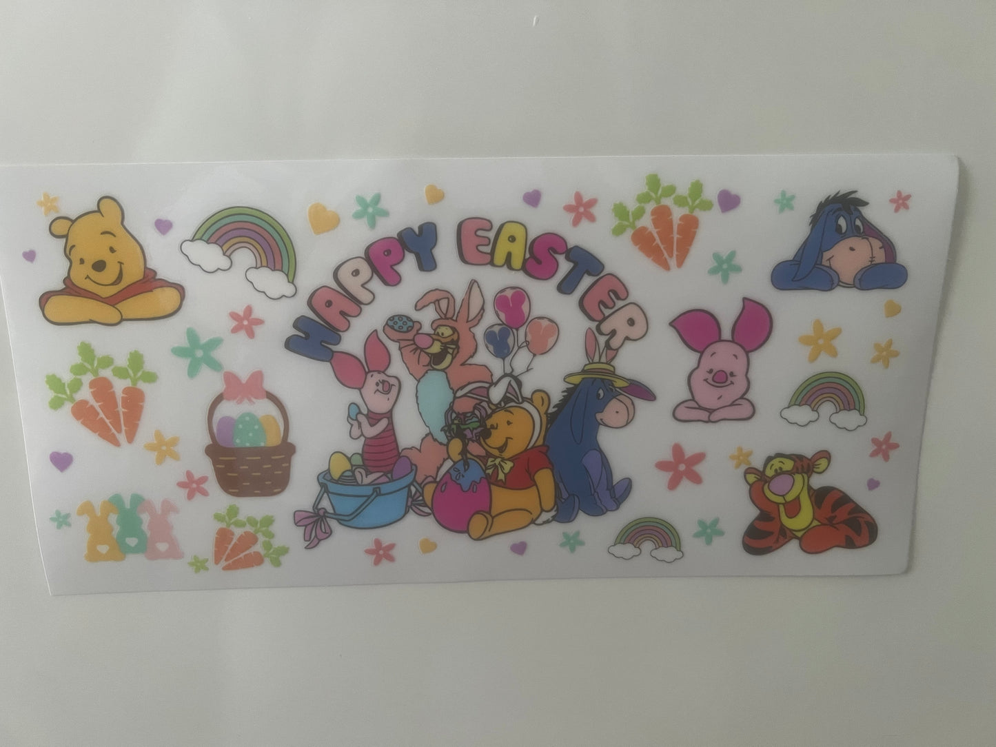 Happy easter winnie and friends wrap