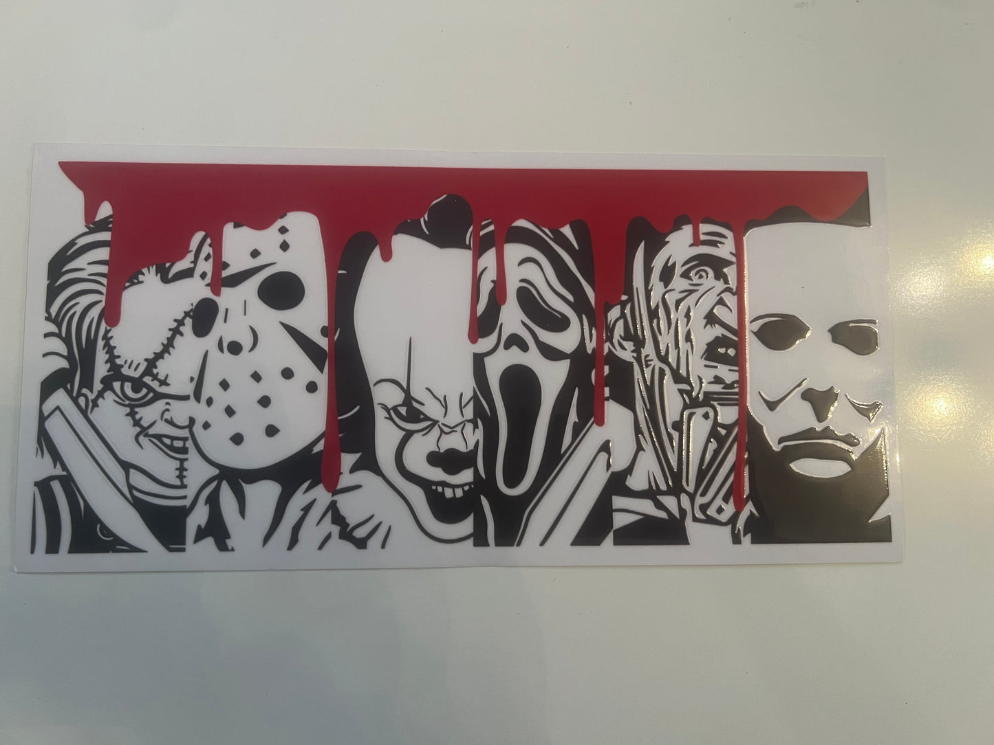 horror character blood drip wrap