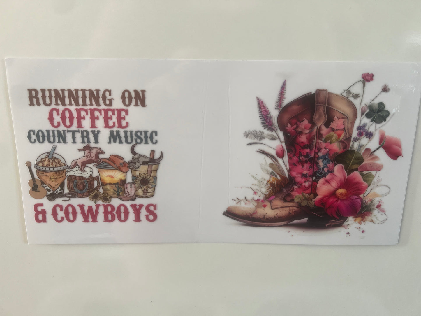 Running on coffee country music and cowboys wrap