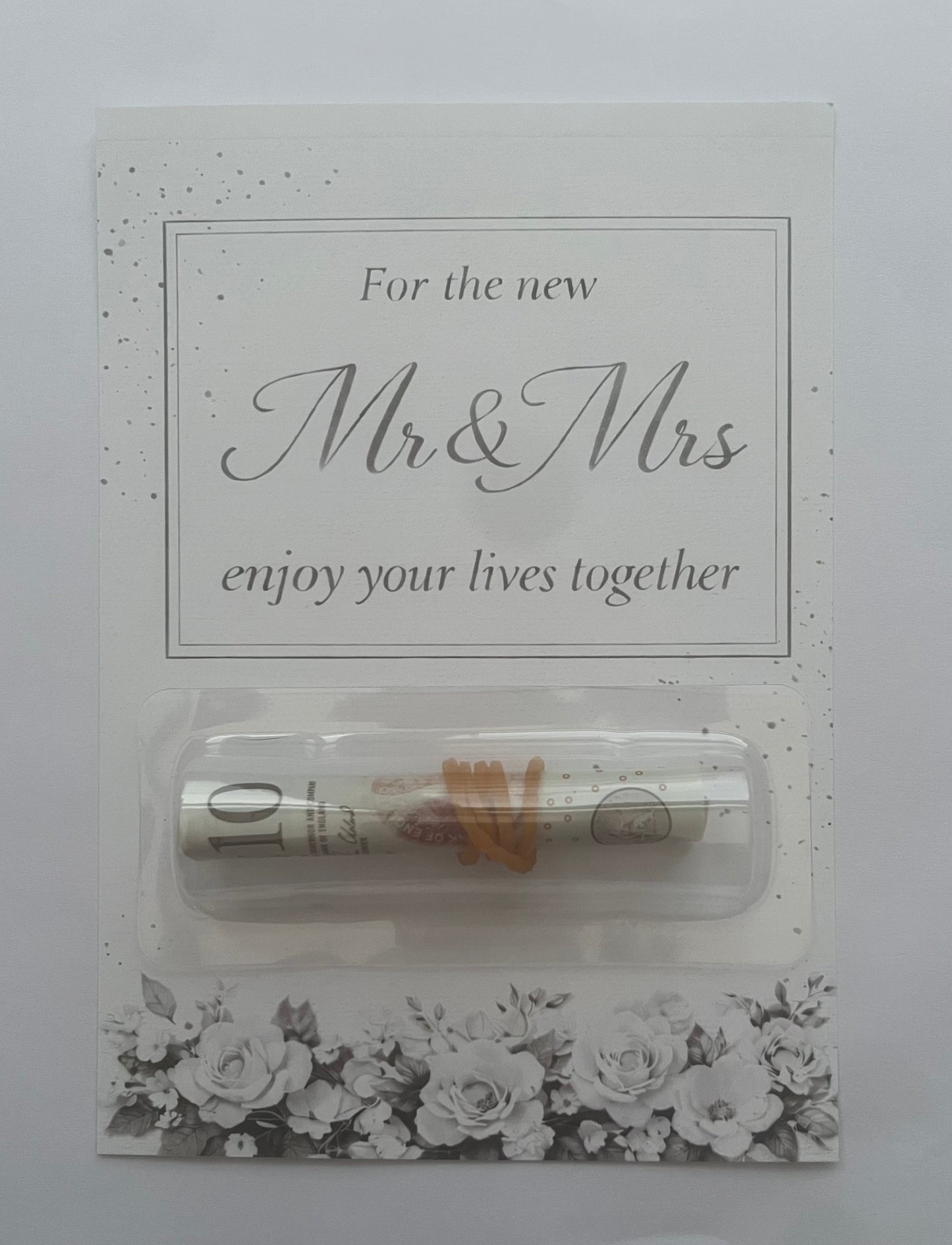Mr and Mrs enjoy your life together (just married) money card (money not included)