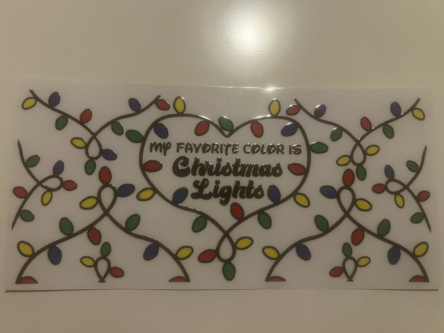 My favourite colour is Christmas lights wrap