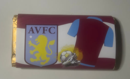 Football team chocolate wrapper (chocolate not included)