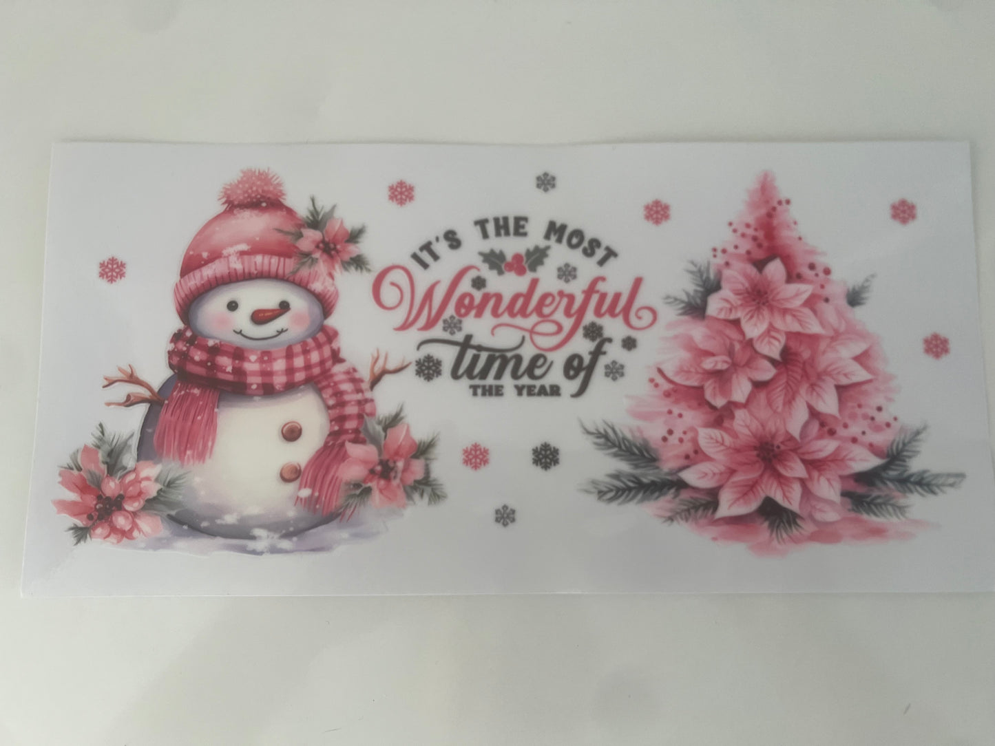 Snowman It’s the most wonderful time of the year Christmas wrap
