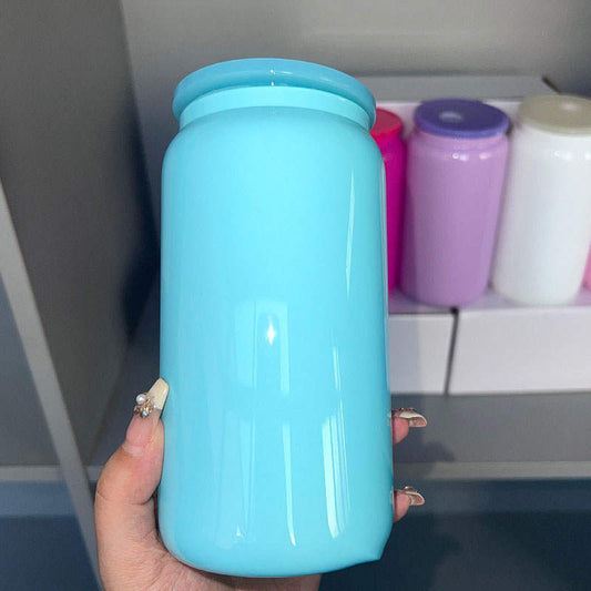 16oz Glass libbey drinks cans for UVDTF and sublimation with silicon lids - cannot be sent by large letter postage