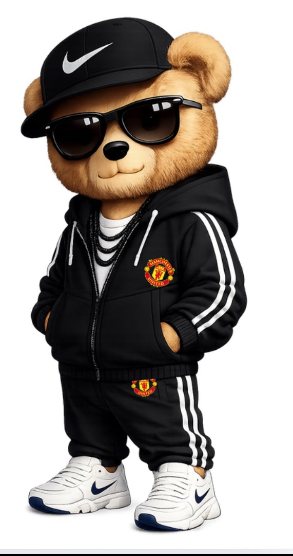 Trendy football bear - Manchester United DTF (POD) exclusive