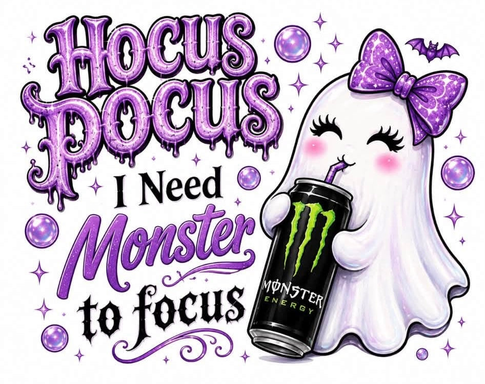 Halloween hocus pocus ghostly drinks decal exclusive (UVPOD)