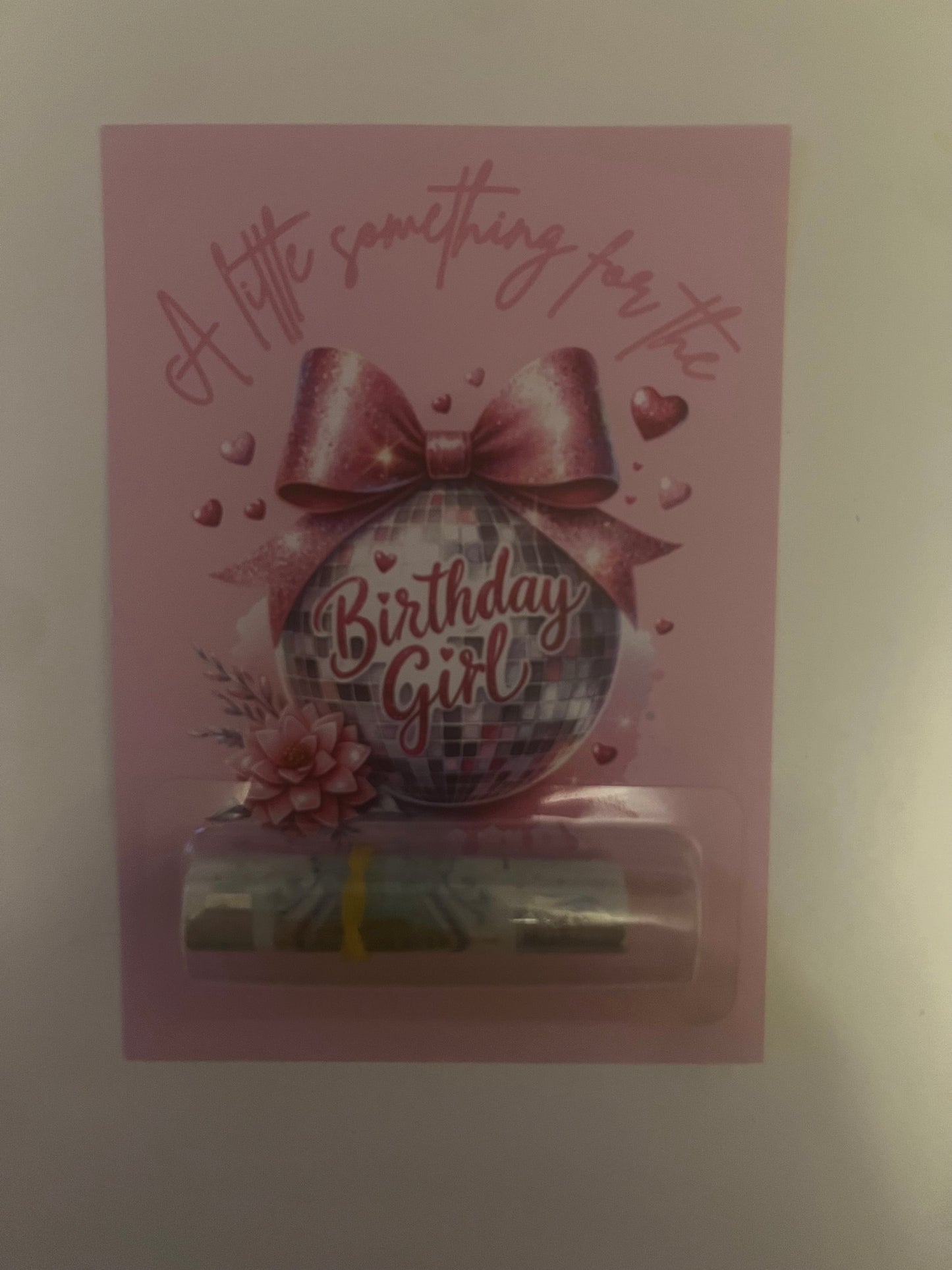 Birthday girl money card (money not included)
