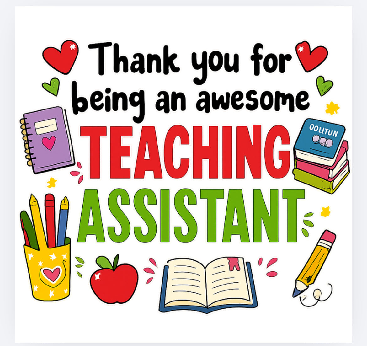 Thank you for being an awesome teaching assistant DTF (POD) exclusive