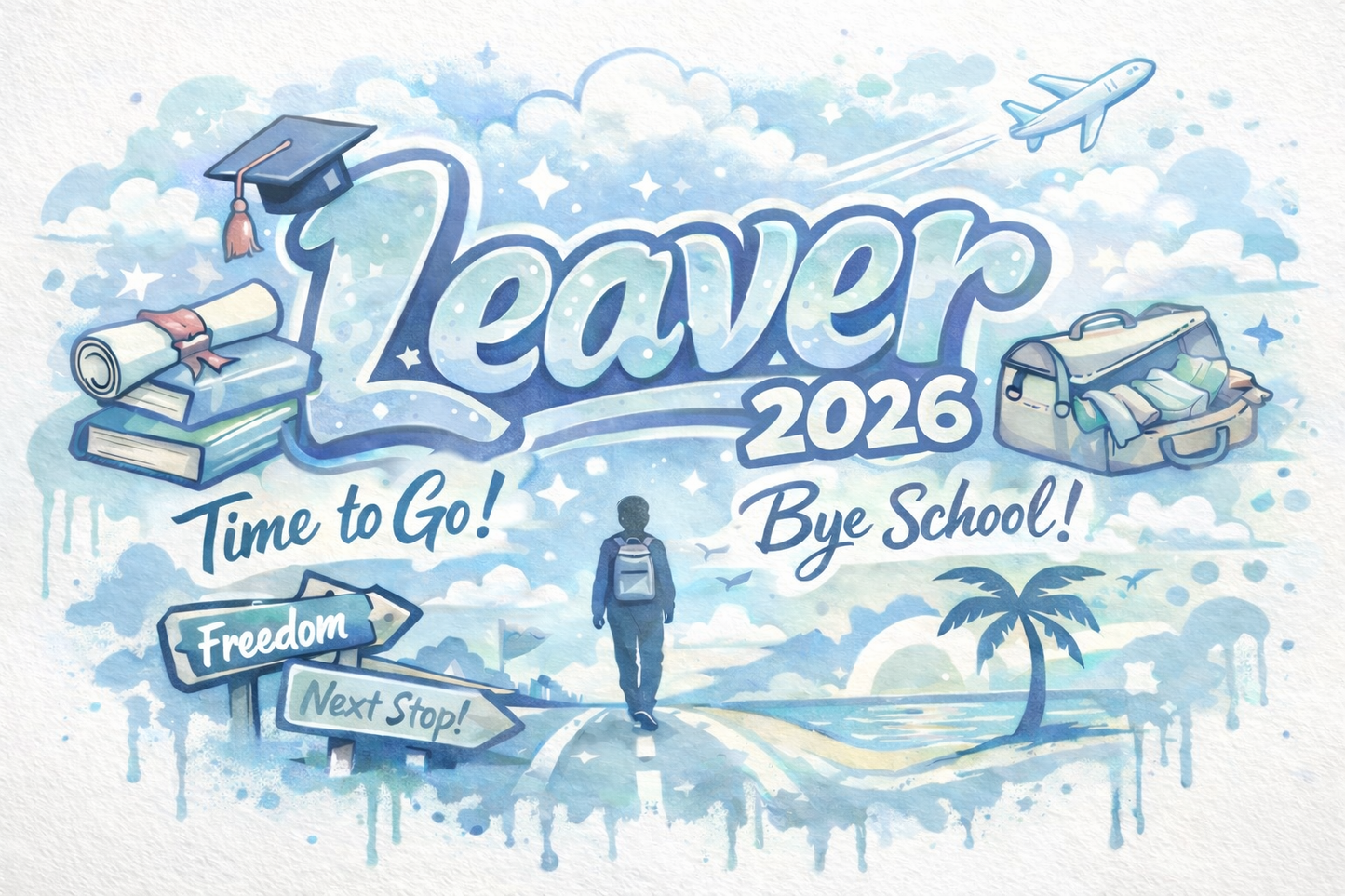 A6 Leaver pastel DTF transfer exclusive