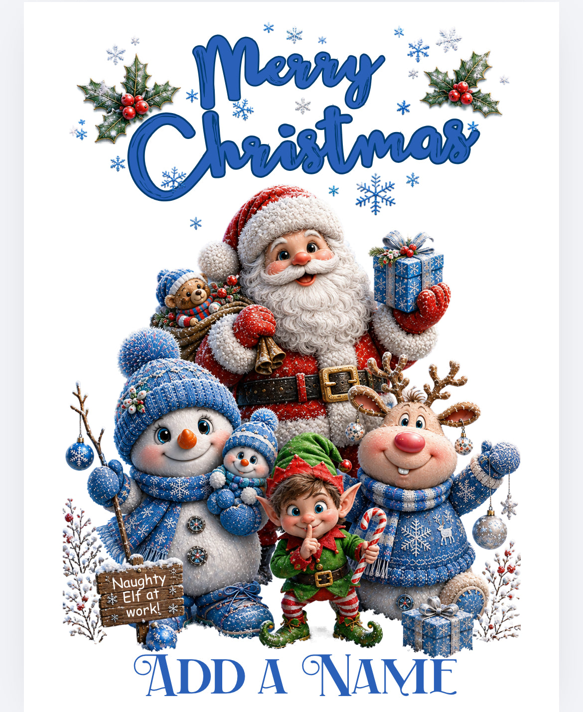 Christmas sack DTF (POD) exclusive matching products available