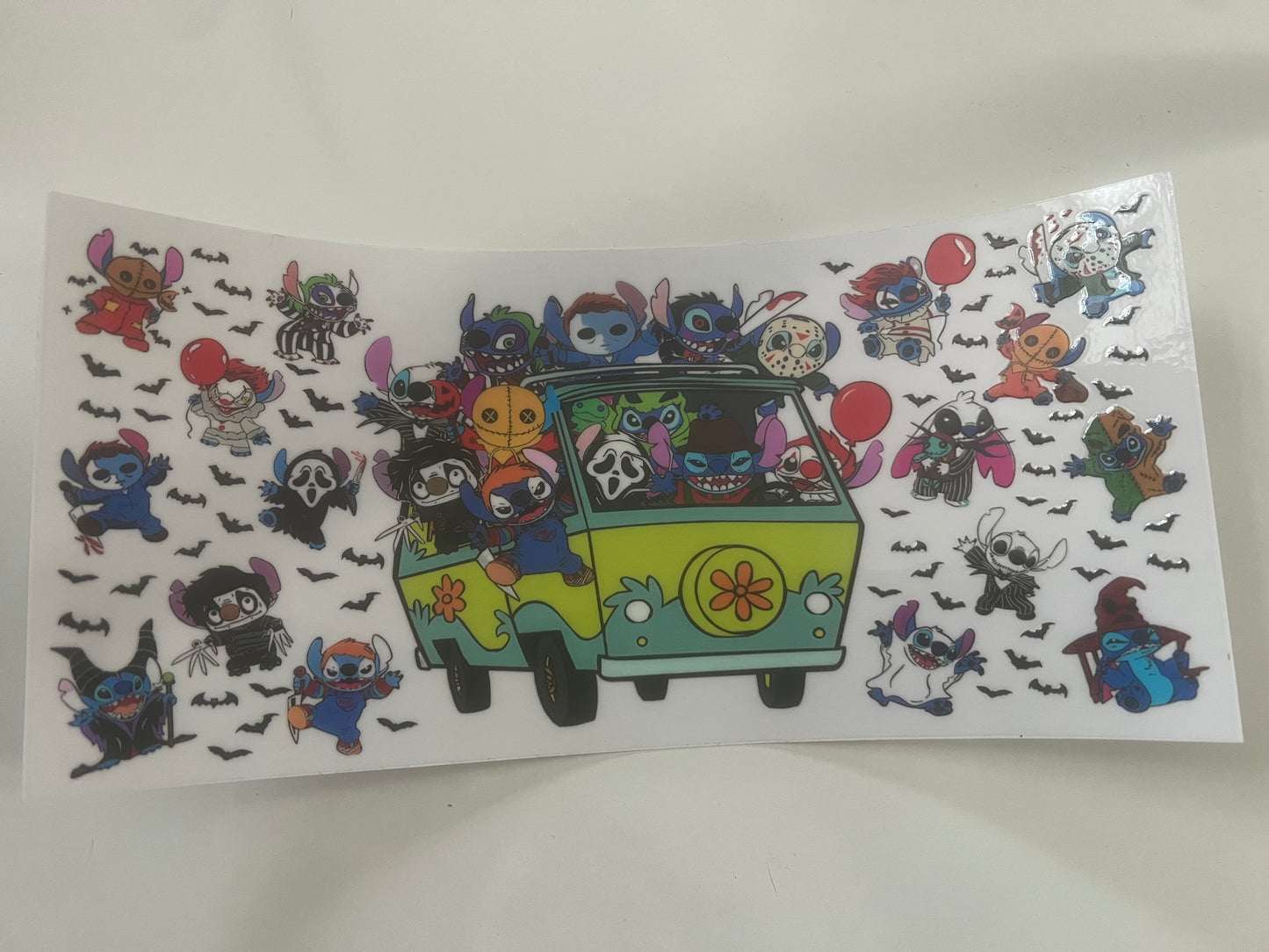 Stitch Halloween van wrap