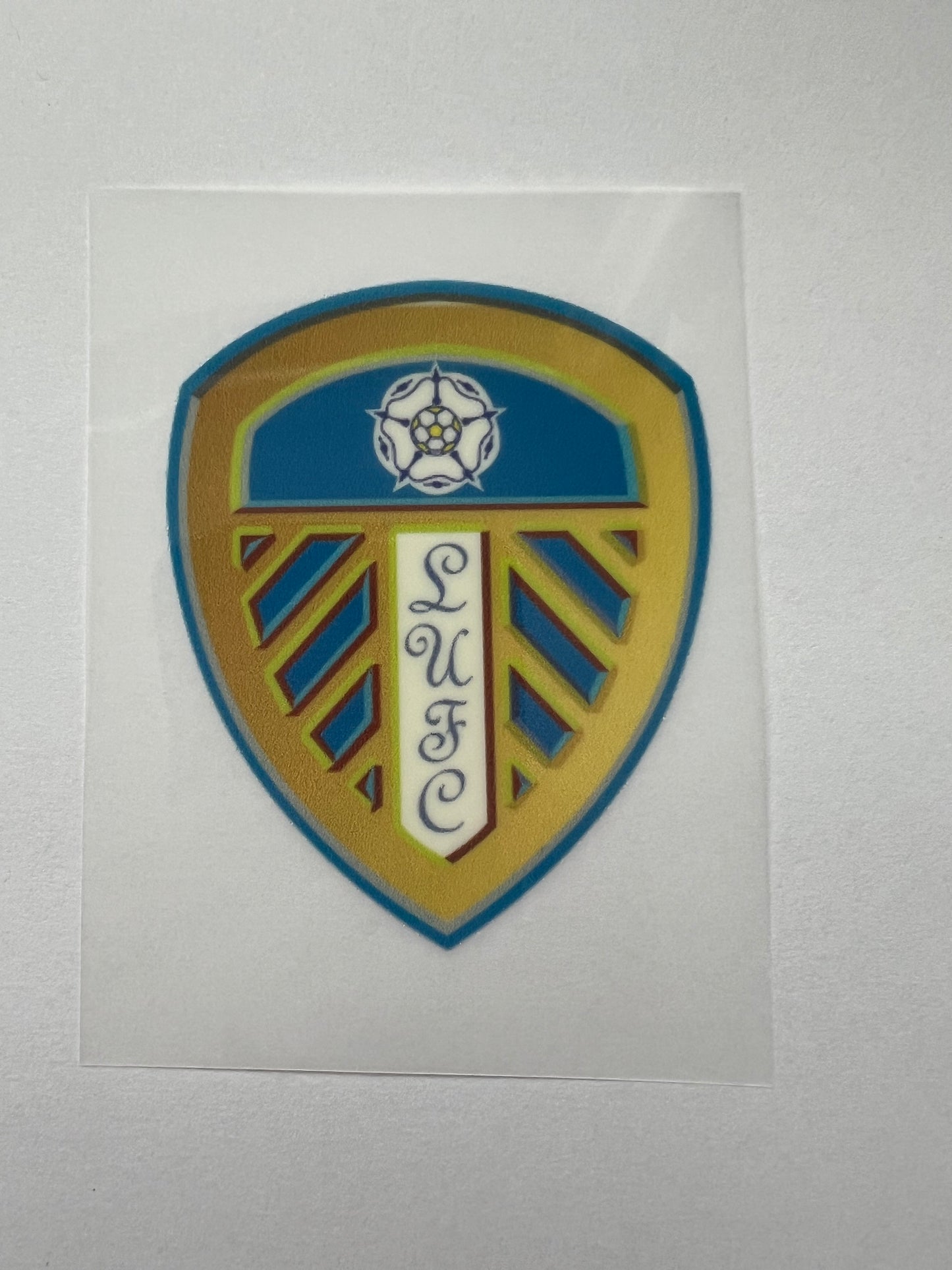 Leeds United football club badge DTF transfer (POD)