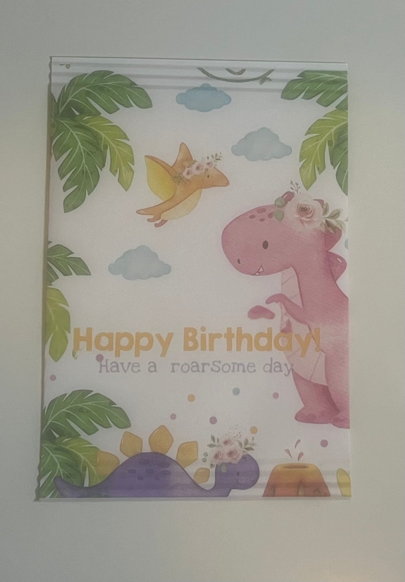 Dinosaurs happy birthday treat bag exclusive design