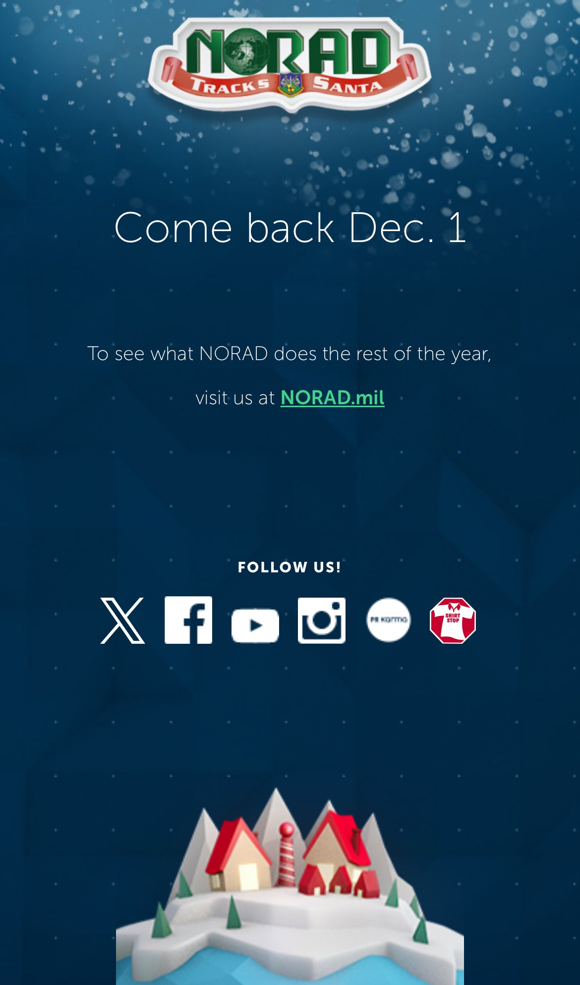 Santa tracker QR code card (norad) exclusive