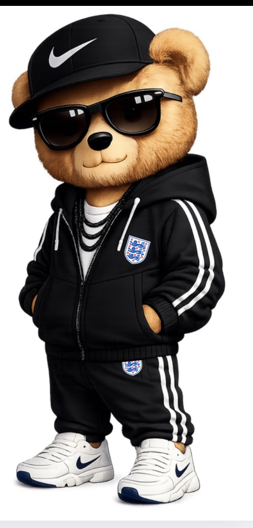 Trendy football bear- England DTF (POD) exclusive