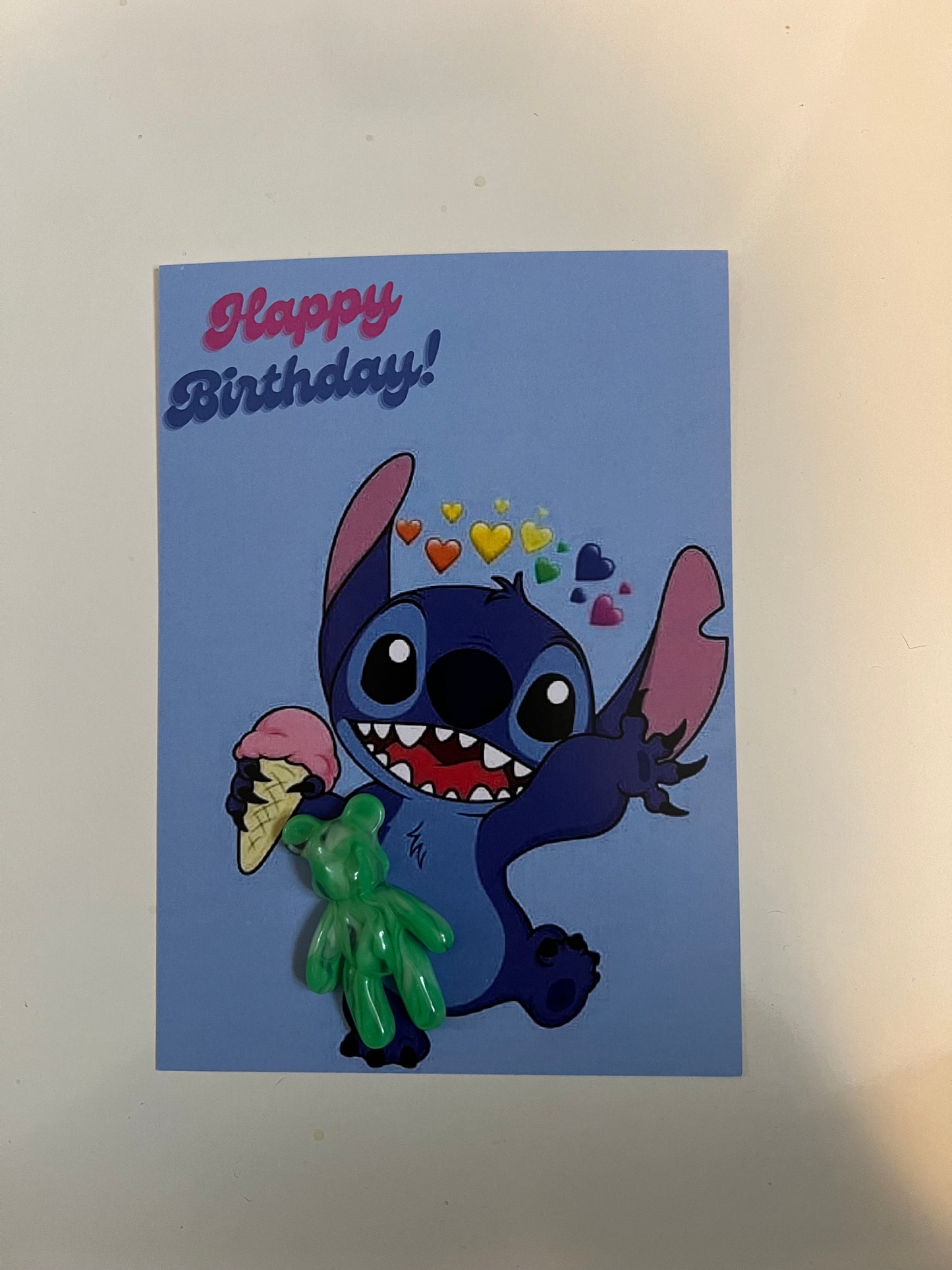 Birthday bear hugs backing cards - stitch