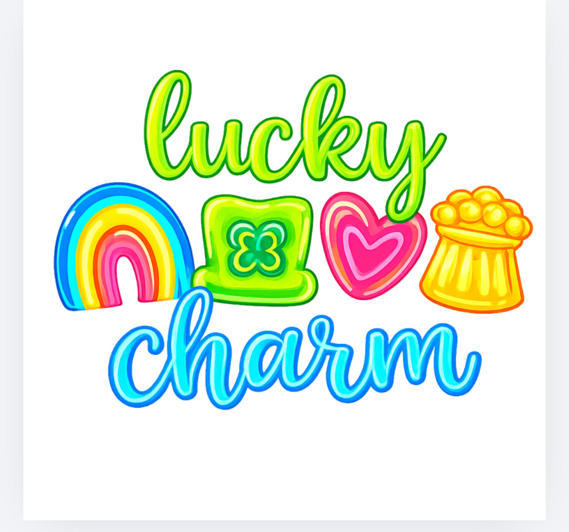 Lucky charm st Patrick’s Day DTF (POD) exclusive