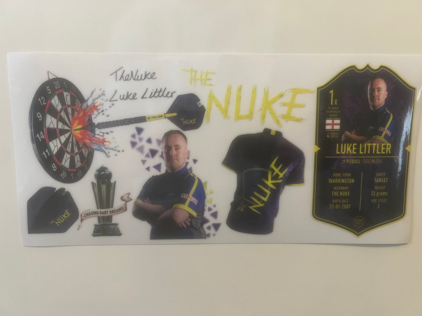 Luke littler wrap exclusive (UVPOD)