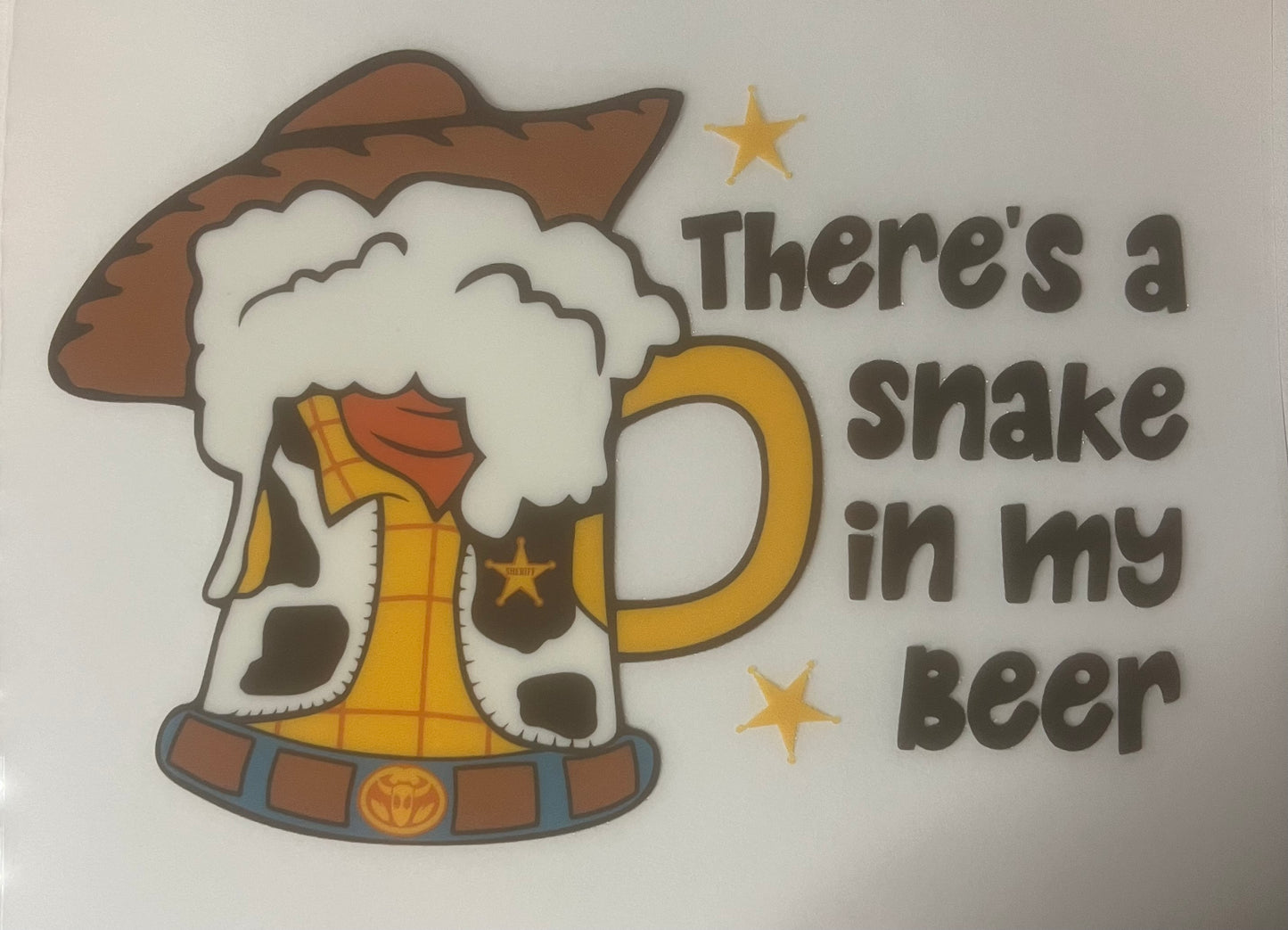 Drunkerboy there’s a snake in my beer DTF transfer POD