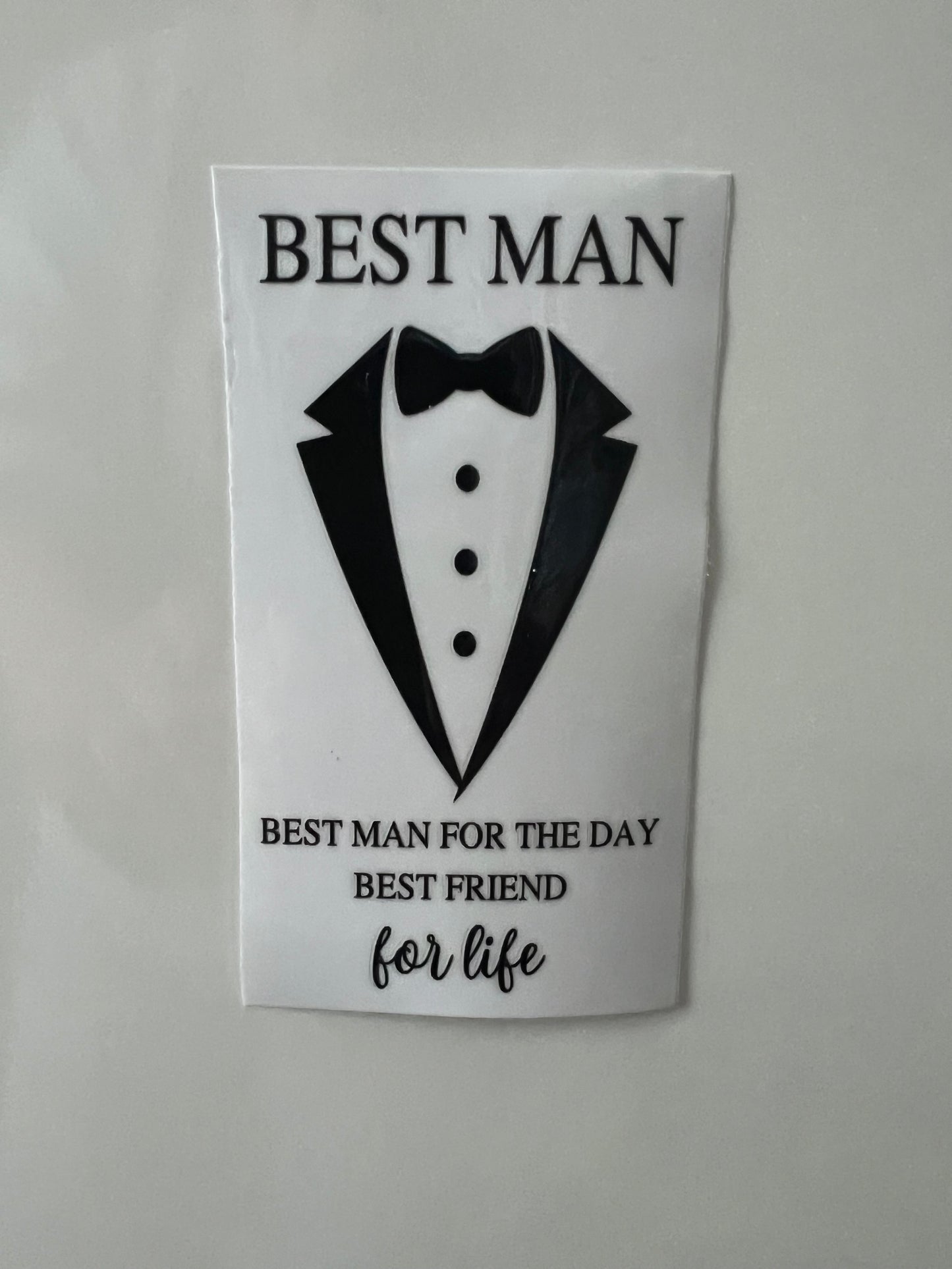Best man UVDTF decal