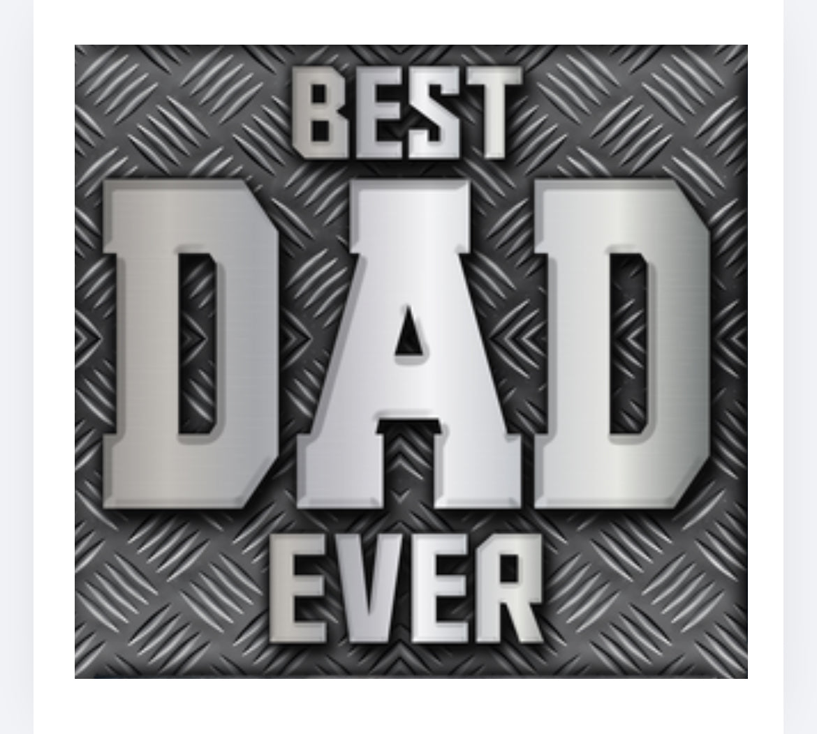 Best dad ever decal (UVPOD)