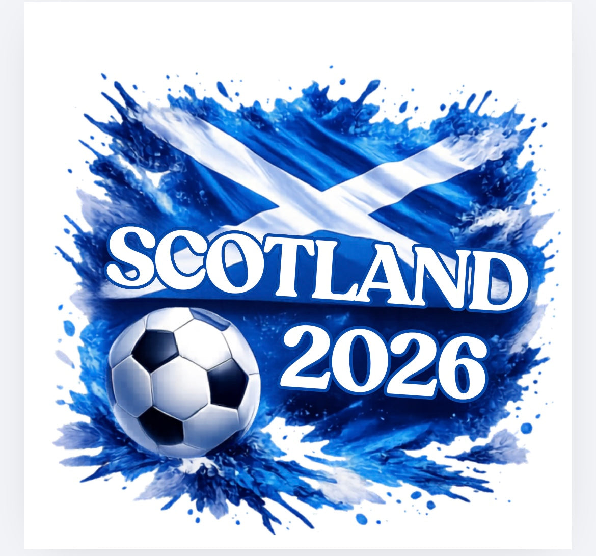 Scotland flag Football World Cup 2026 DTF (POD) exclusive