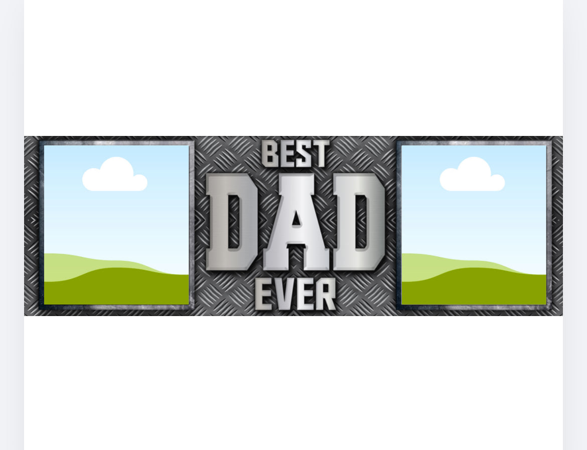 Best dad ever customised photo wrap