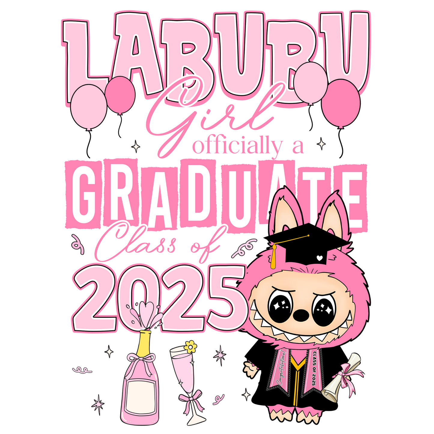 Labubu Graduate DTF (POD)