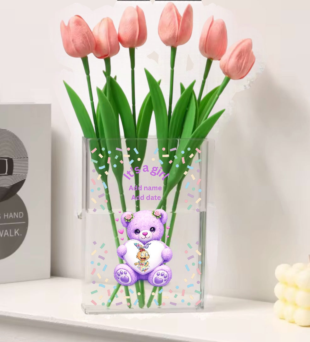 Book vases and related UVDTF designs