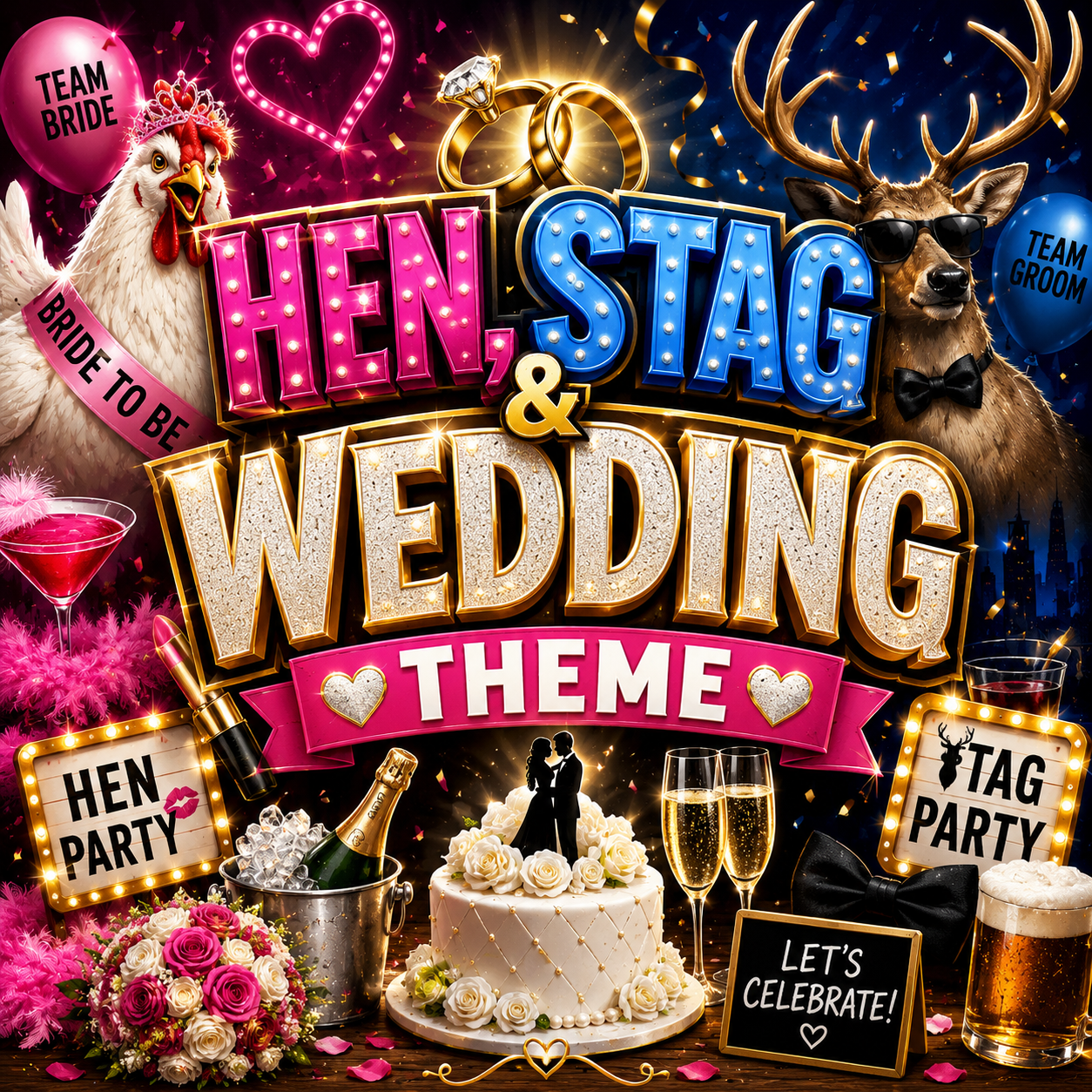 Weddings, Hens and Stags UVDTF cup wraps