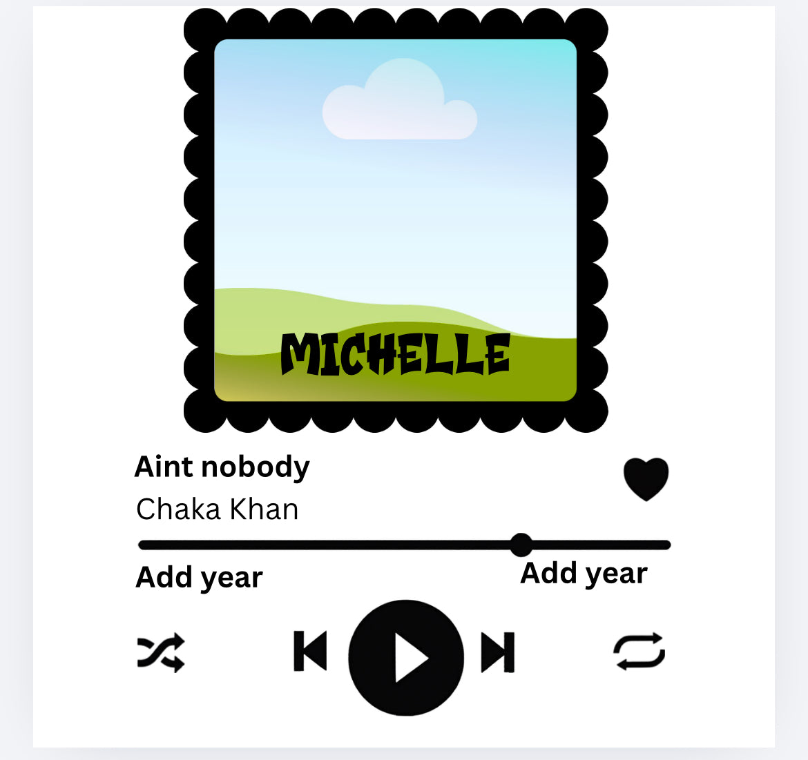 Spotify style with image leavers DTF (POD) exclusive