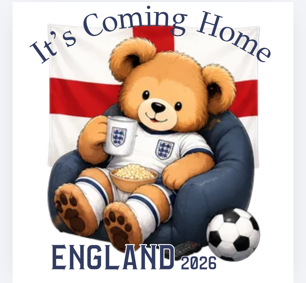 England football bear DTF (POD) exclusive