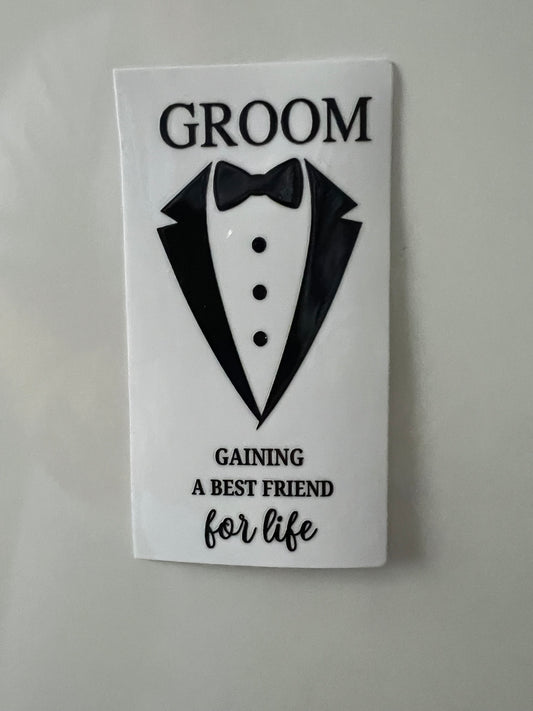 Groom UVDTF decal