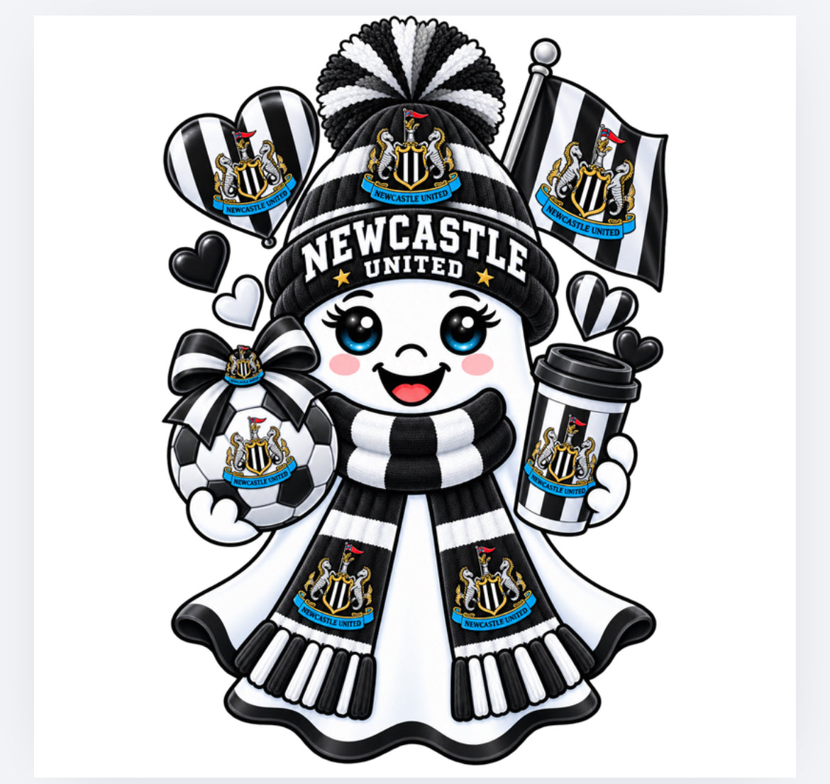 Football Halloween ghost decals - all teams (UVPOD)