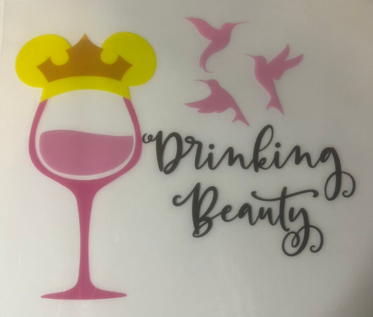 Drinkerbell drinking beauty DTF transfer POD