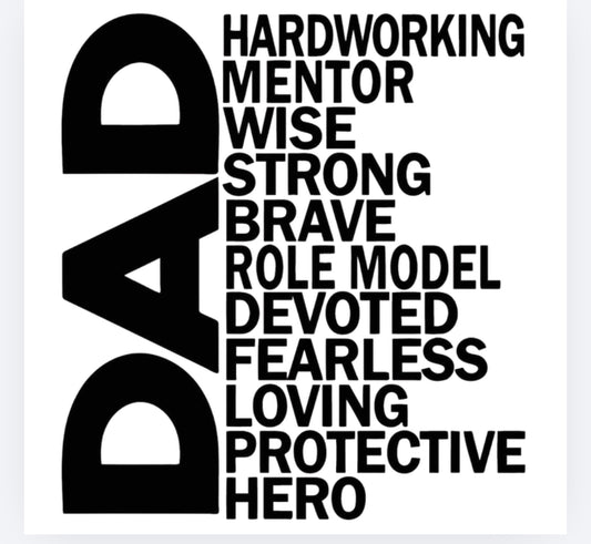 Inspirational dad / daddy DTF (POD) exclusive