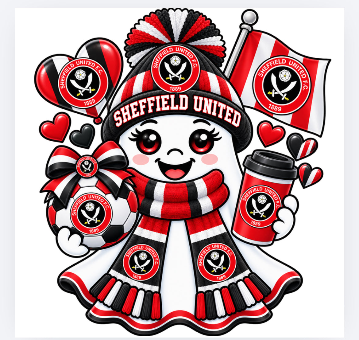 Football Halloween ghost decals - all teams (UVPOD)