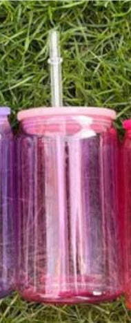 16oz BPA free plastic 16oz libbey can with silicon lid - cannot be sent by large letter postage