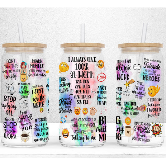 Sarcastic funny office quotes wrap (UVPOD) exclusive