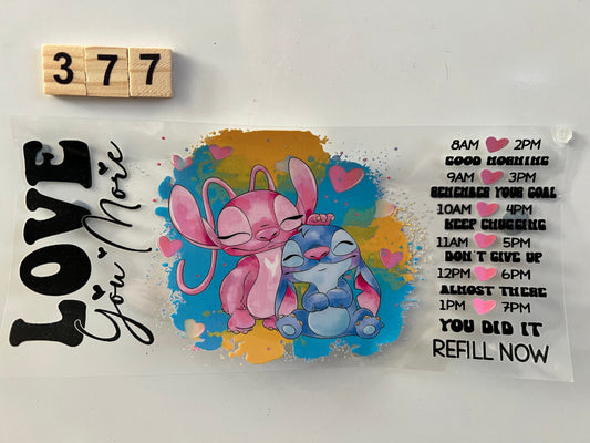 Stitch with angel  love you more wrap