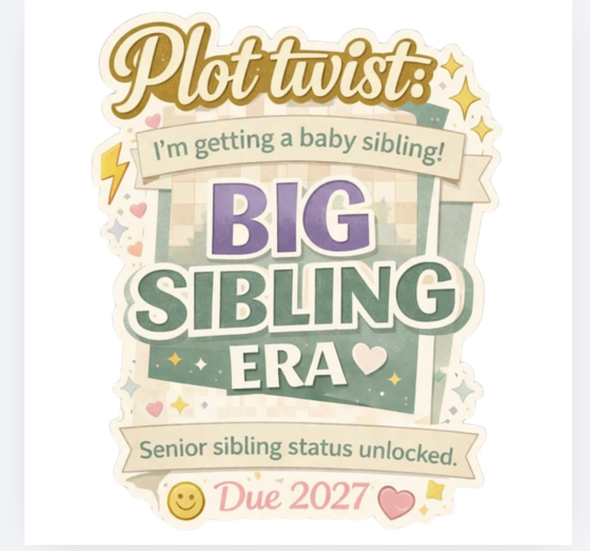 Big sibling / sister / brother designs UVDTF (UVPOD)