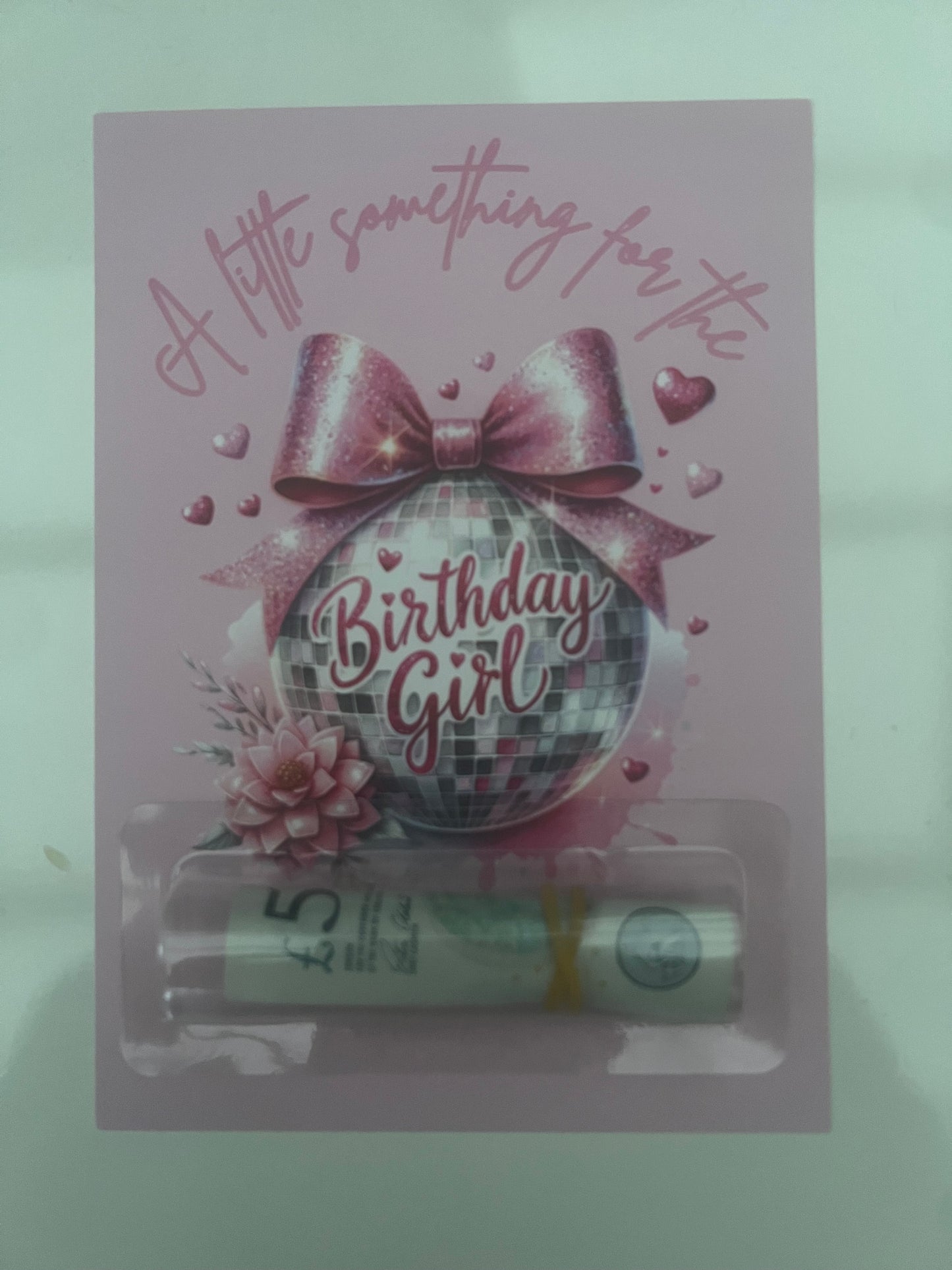 Birthday girl money card  (money not included)
