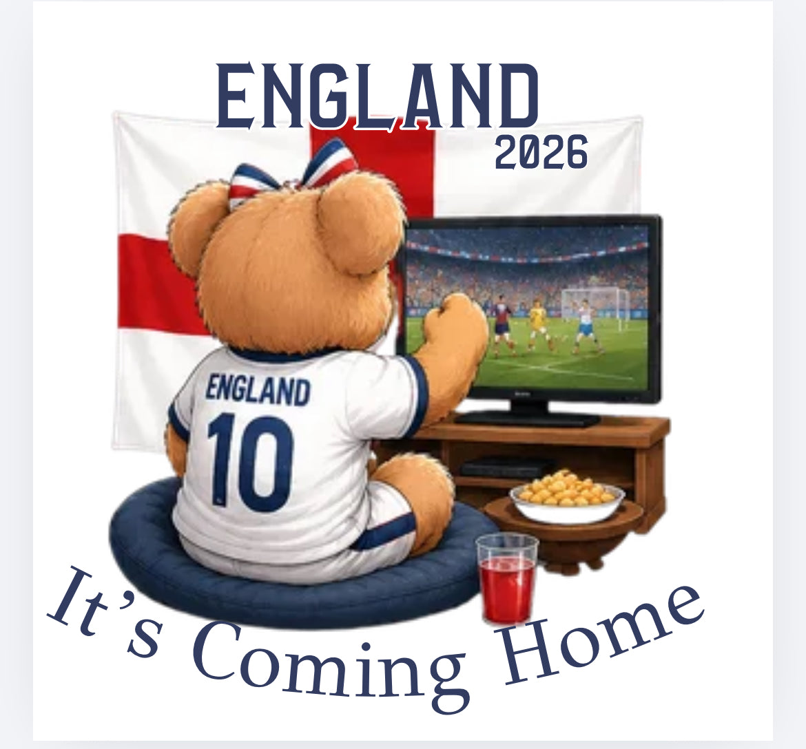 England football bear DTF (POD) exclusive