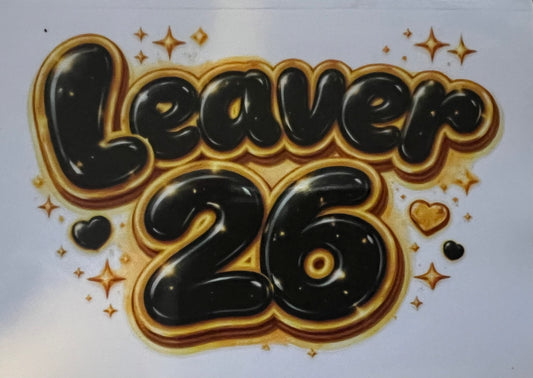 Leaver 26 black and gold  decal  UVDTF exclusive (UVPOD)